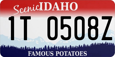 ID license plate 1T0508Z