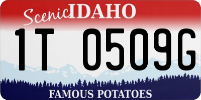 ID license plate 1T0509G