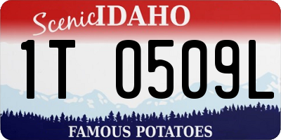 ID license plate 1T0509L