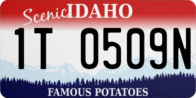 ID license plate 1T0509N
