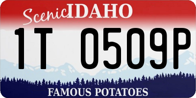 ID license plate 1T0509P