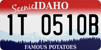 ID license plate 1T0510B