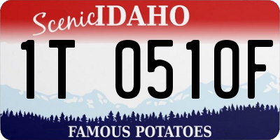 ID license plate 1T0510F