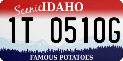 ID license plate 1T0510G