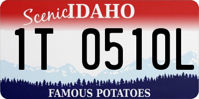 ID license plate 1T0510L
