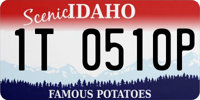 ID license plate 1T0510P