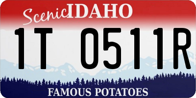 ID license plate 1T0511R