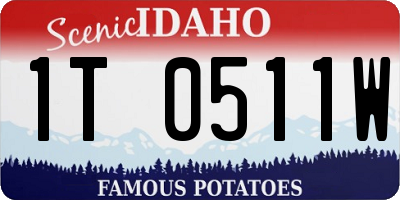ID license plate 1T0511W