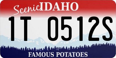 ID license plate 1T0512S