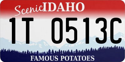 ID license plate 1T0513C