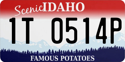 ID license plate 1T0514P