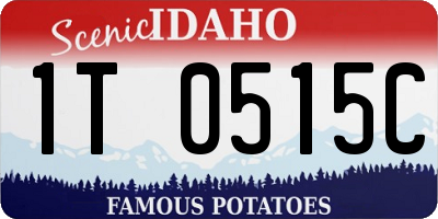 ID license plate 1T0515C