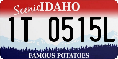 ID license plate 1T0515L