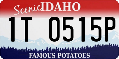 ID license plate 1T0515P