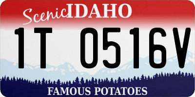 ID license plate 1T0516V