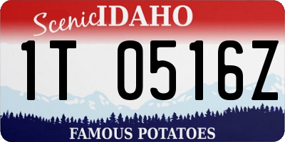 ID license plate 1T0516Z