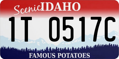ID license plate 1T0517C