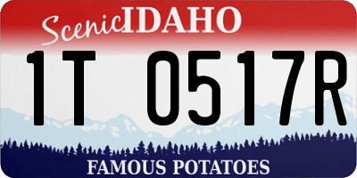 ID license plate 1T0517R
