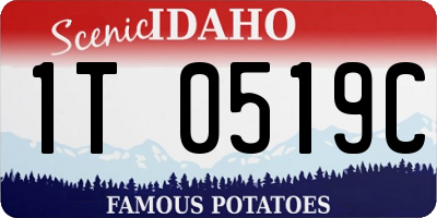 ID license plate 1T0519C