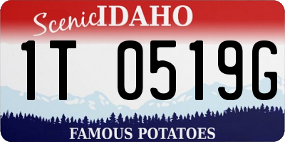 ID license plate 1T0519G