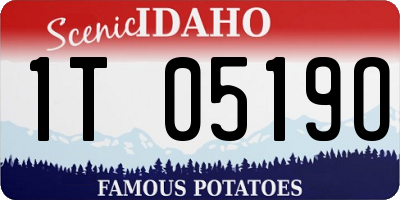 ID license plate 1T0519O