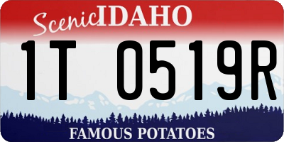 ID license plate 1T0519R