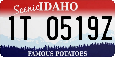 ID license plate 1T0519Z