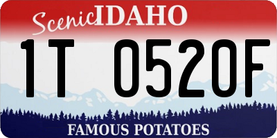 ID license plate 1T0520F
