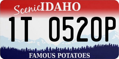 ID license plate 1T0520P