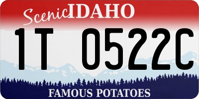 ID license plate 1T0522C