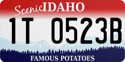 ID license plate 1T0523B
