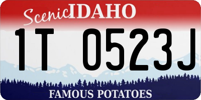 ID license plate 1T0523J