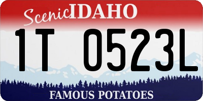 ID license plate 1T0523L