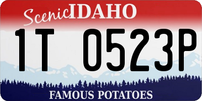 ID license plate 1T0523P