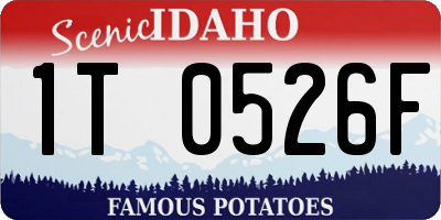 ID license plate 1T0526F