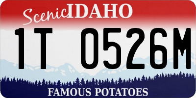 ID license plate 1T0526M