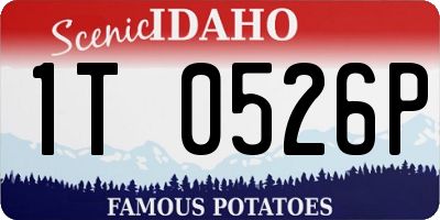 ID license plate 1T0526P