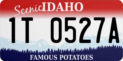 ID license plate 1T0527A