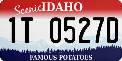 ID license plate 1T0527D
