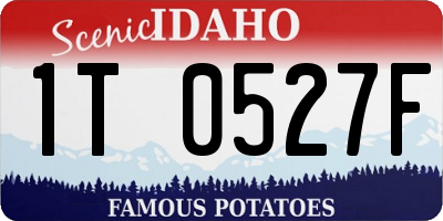 ID license plate 1T0527F