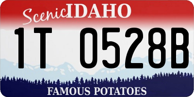 ID license plate 1T0528B