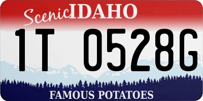 ID license plate 1T0528G