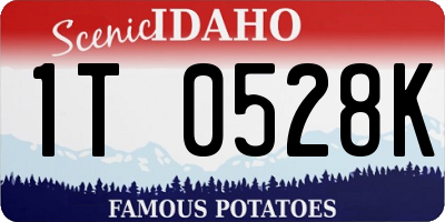 ID license plate 1T0528K