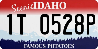 ID license plate 1T0528P