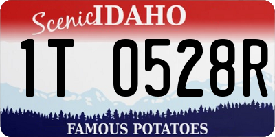 ID license plate 1T0528R