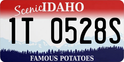 ID license plate 1T0528S