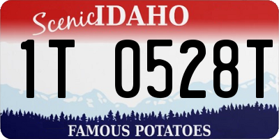 ID license plate 1T0528T