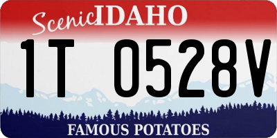 ID license plate 1T0528V