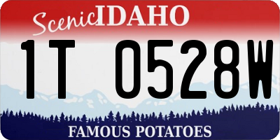 ID license plate 1T0528W