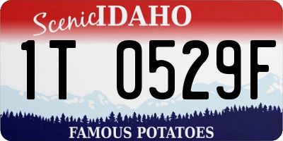 ID license plate 1T0529F